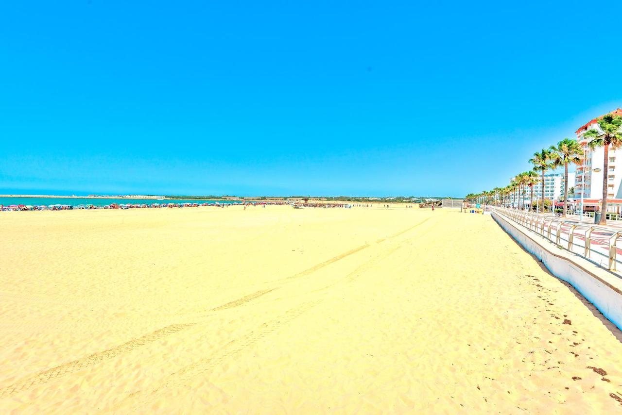Ocean View Beach Apartment With Pool & Balconies Ел Пуерто де Санта Мария Екстериор снимка